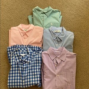 Lot of 5 boys button down shirts